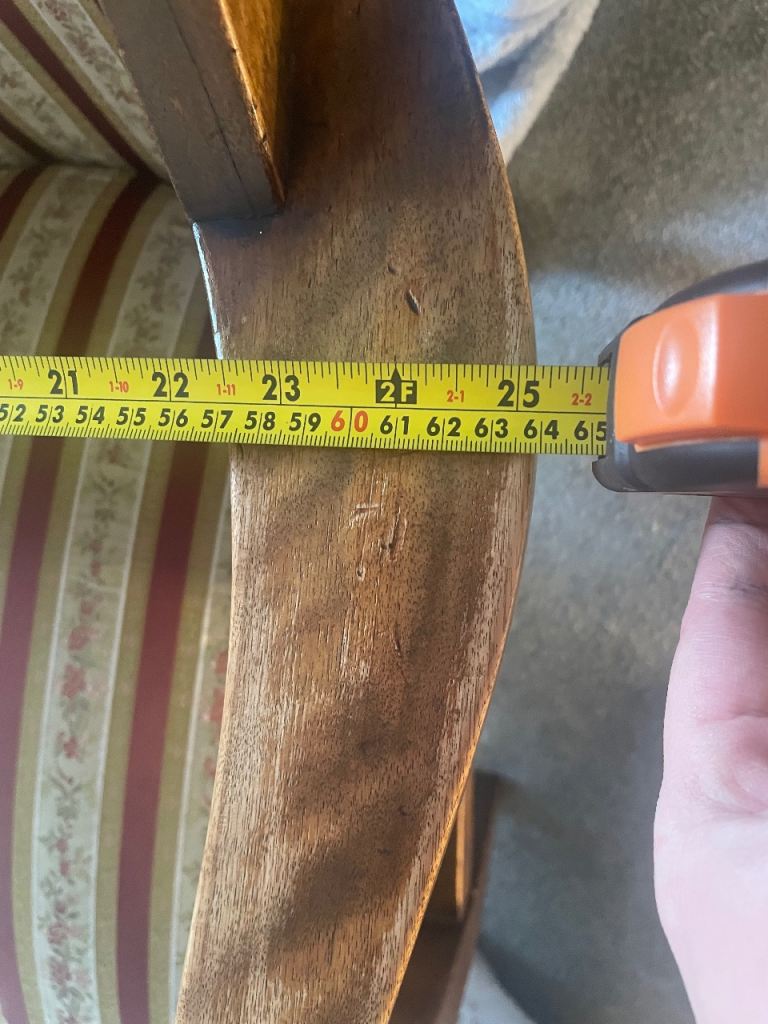 Antique Highback armchair - Recently Re-upholstered 