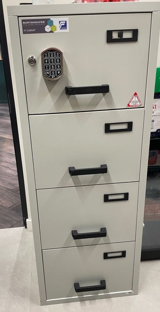 Burton Fire Safe 4 - Electronic Lock - Keep Docs, Jewellery etc protected