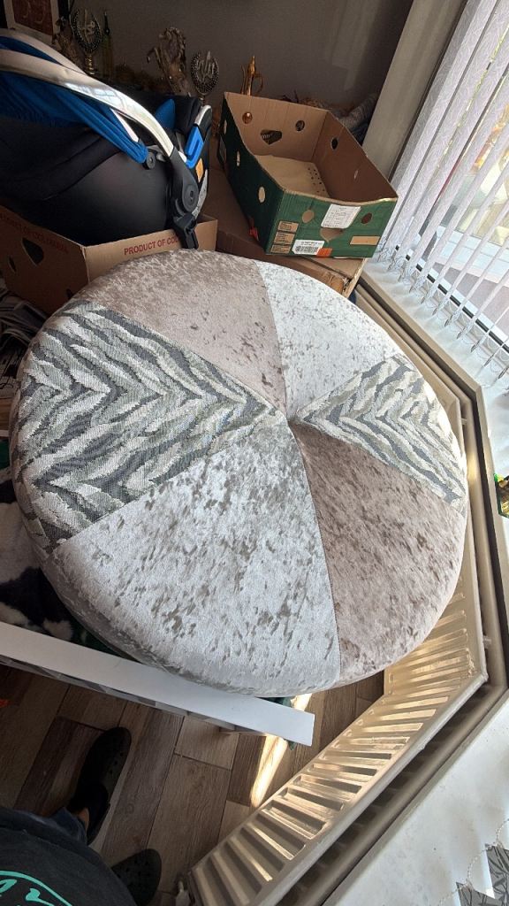 Comfortable Velvet Corner Sofa – Good Condition