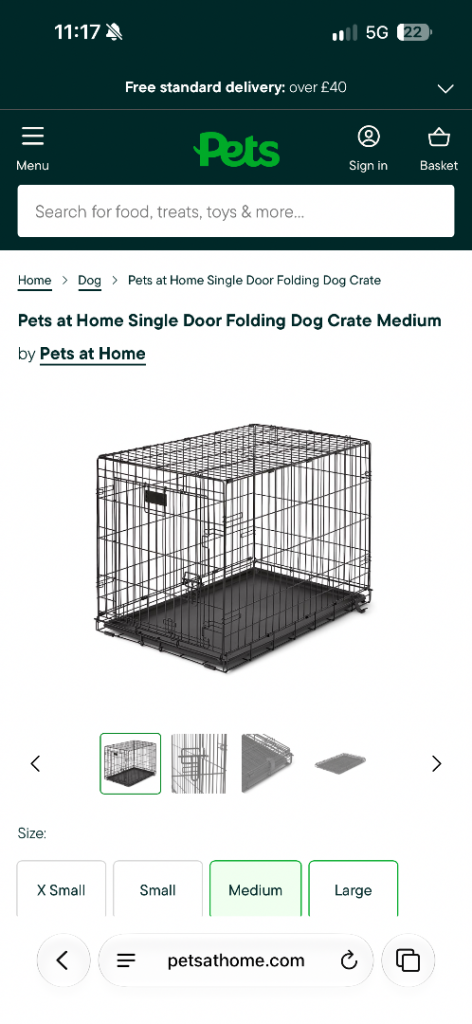 Medium Dog Crate 