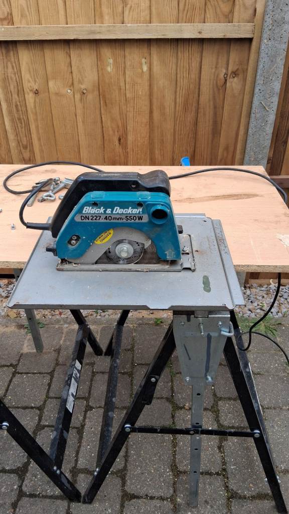 Black & Decker circular saw with table saw attachment 