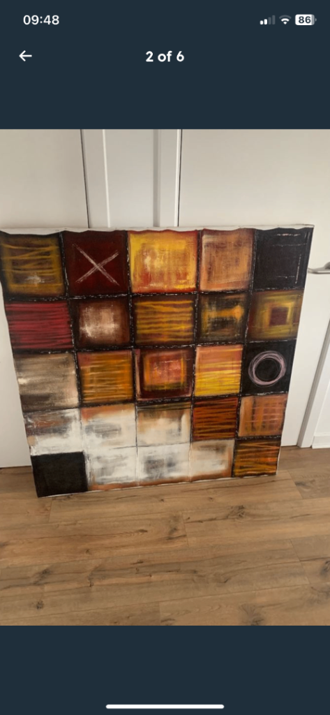 Modern contemporary art canvas XXL painting