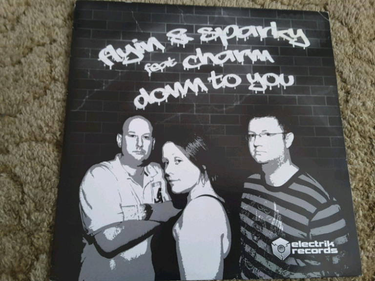 FLYIN  & SPARKY  FT.CHARM  - DOWN TO YOU 12" DARREN STYLES REMIX HARDCORE