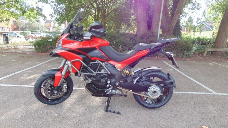 Ducati Multistrada 1200S Granturismo 2014 full luggage spec Italian tourer 