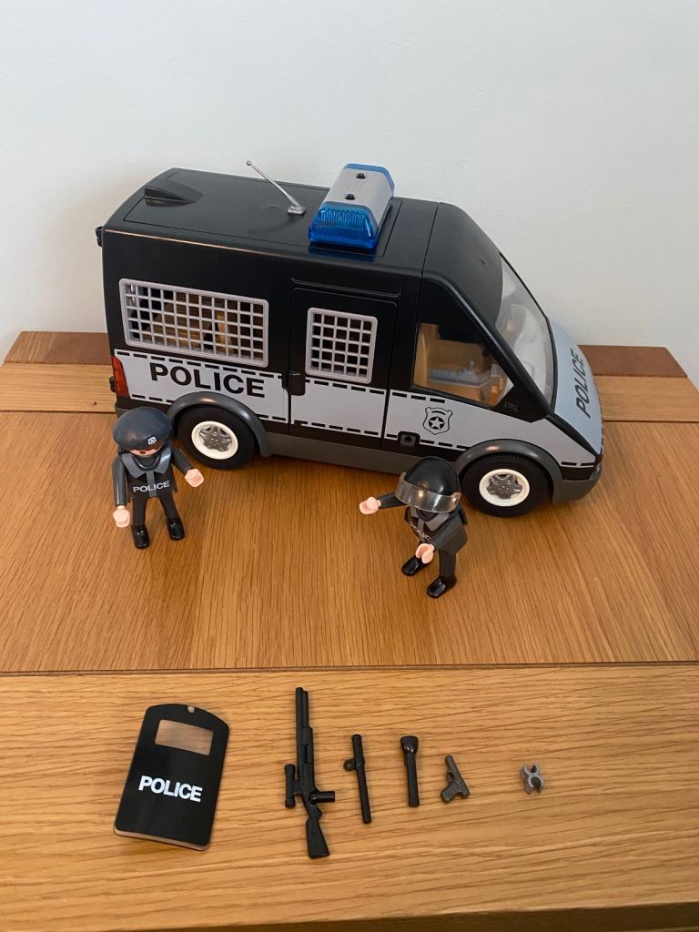Playmobil 6043 Tactical Police Van Complete Set
