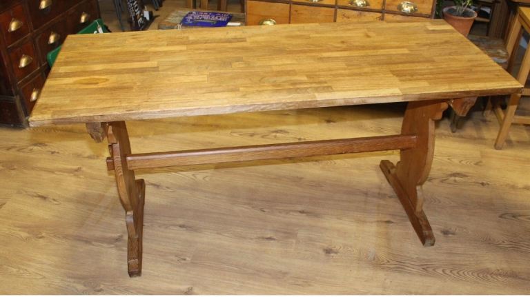 Kitchen Farmhouse Small Dining table Side Wooden Vintage Antique Island Hall