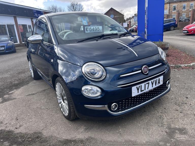 2017, FIAT 500 0.9 500 My17 0.9 Twinair 105hp Lounge Blue Manual Petrol