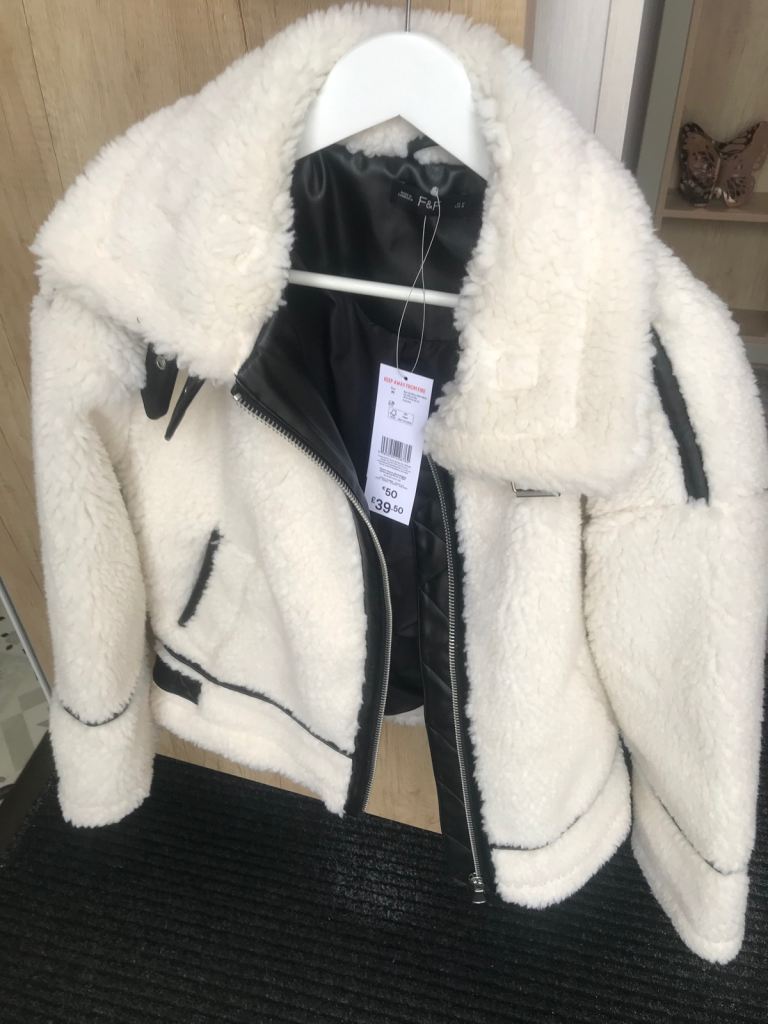 Ladies F&F @ Tesco Teddy Aviator Jacket