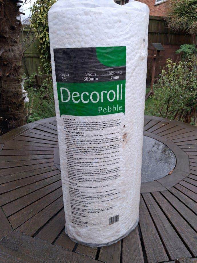 Decoroll - pebble dash pattern - ceiling, wall covering - Arts & crafts New.