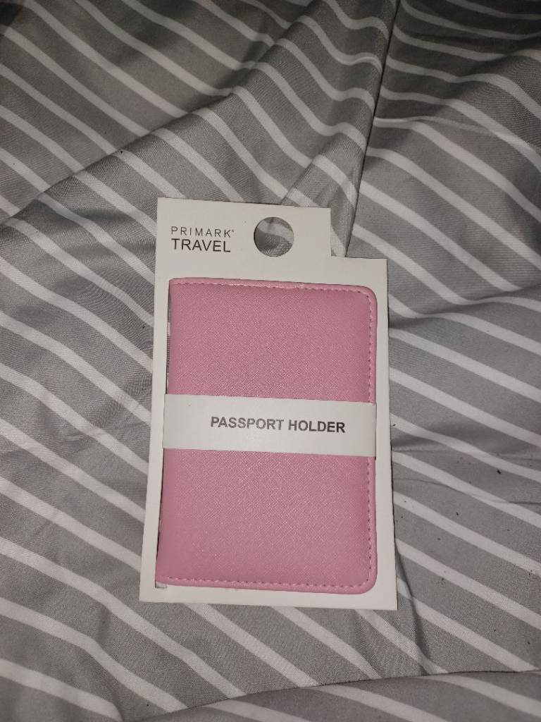 Pink passport holder