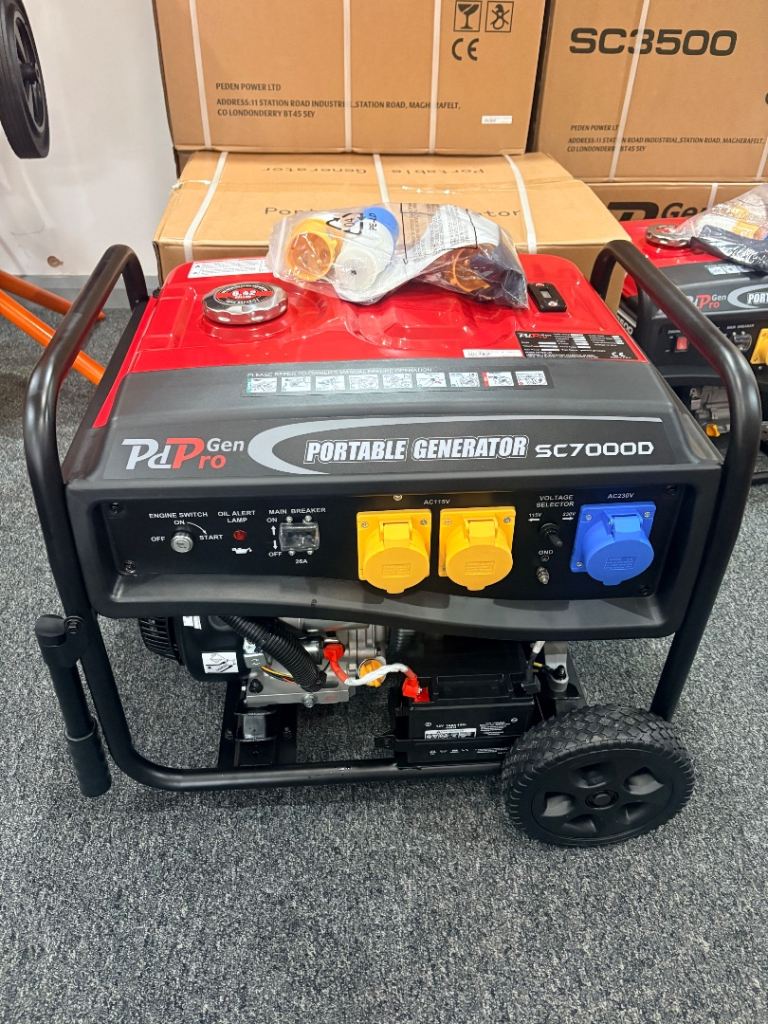 Pdpro SC7000D 6kw Portable Generator – Brand New