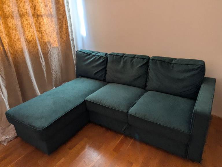 Dunelm 3 seater corner sofa double bed with storage