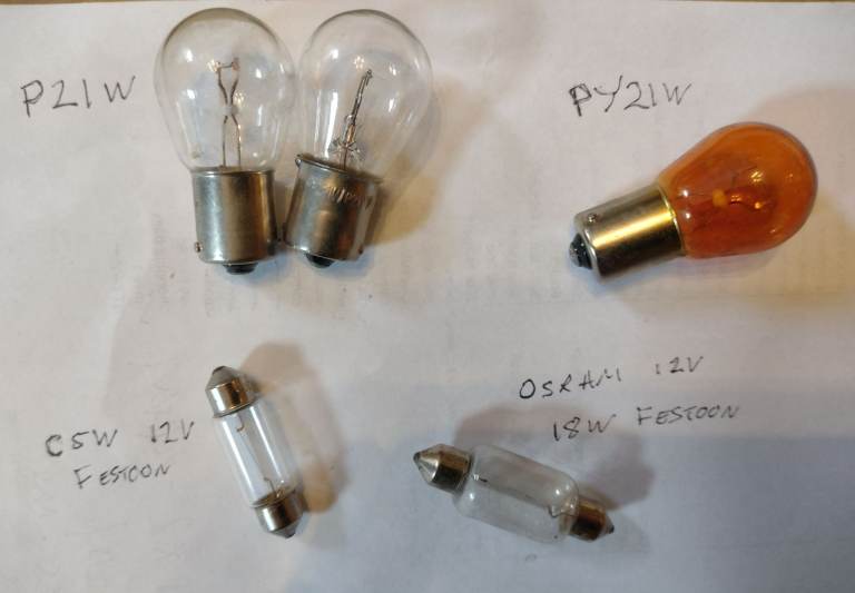 Job lot of car lamps bulbs
