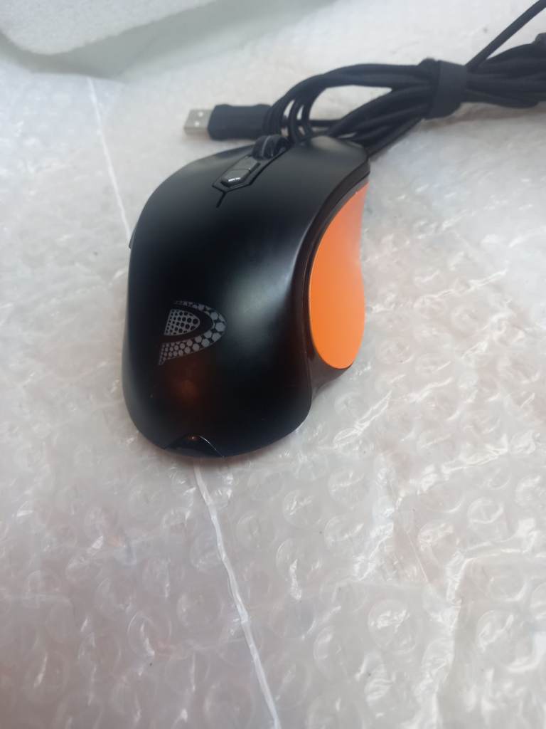 USB Wired Gaming Mouse - Black & Orange