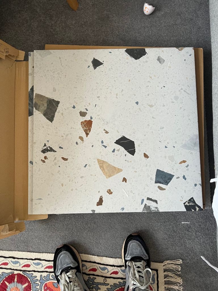 Fired Earth Frammento Terrazzo tiles 