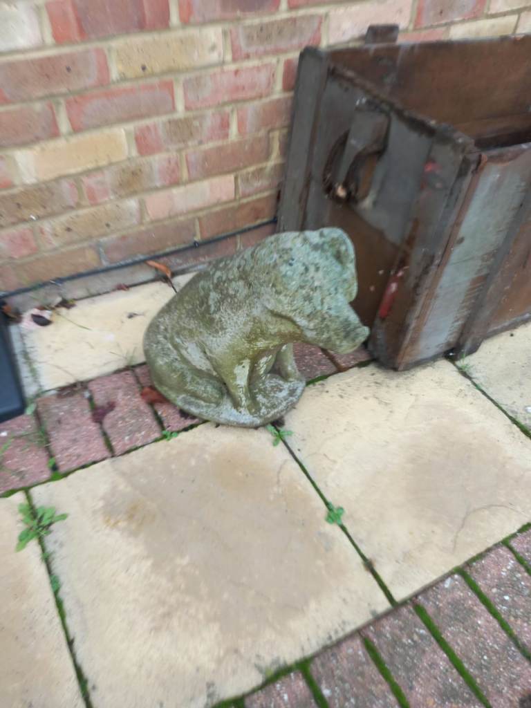 image for Large stone Pig ornament