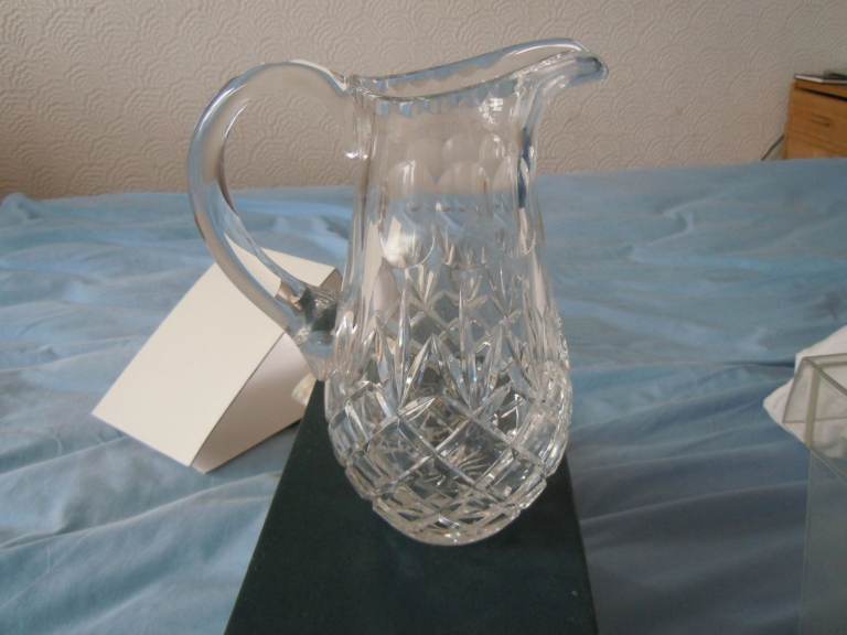 New Bohemia Crystal Jug 20cm Boxed.