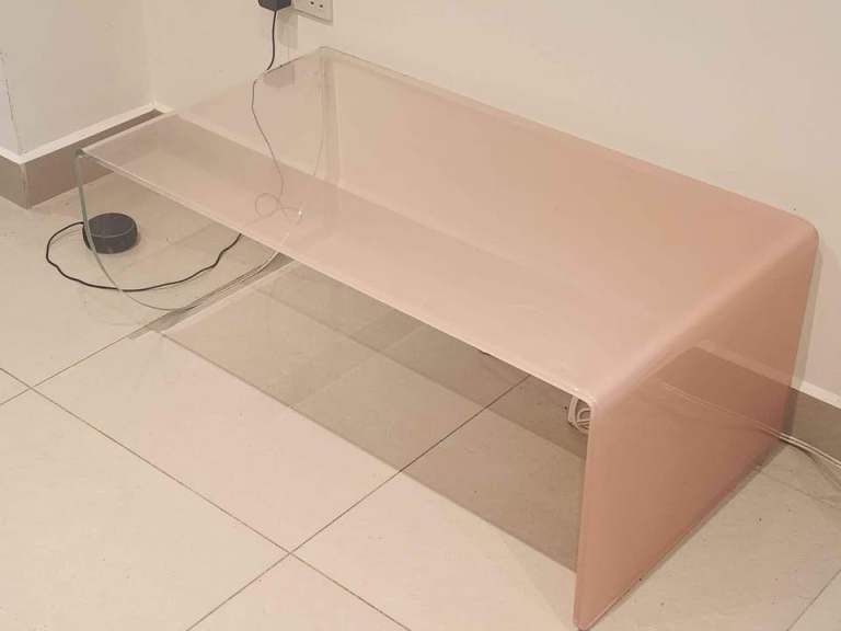 Curved Ombre Glass Coffee Table - Made dot com Hesta