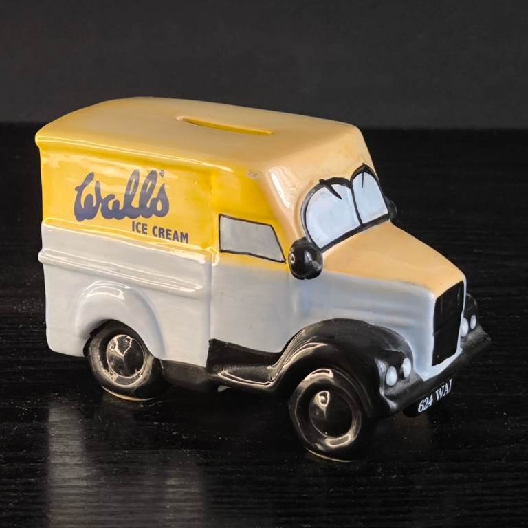 Walls Ice Cream Van Ceramic Money Box