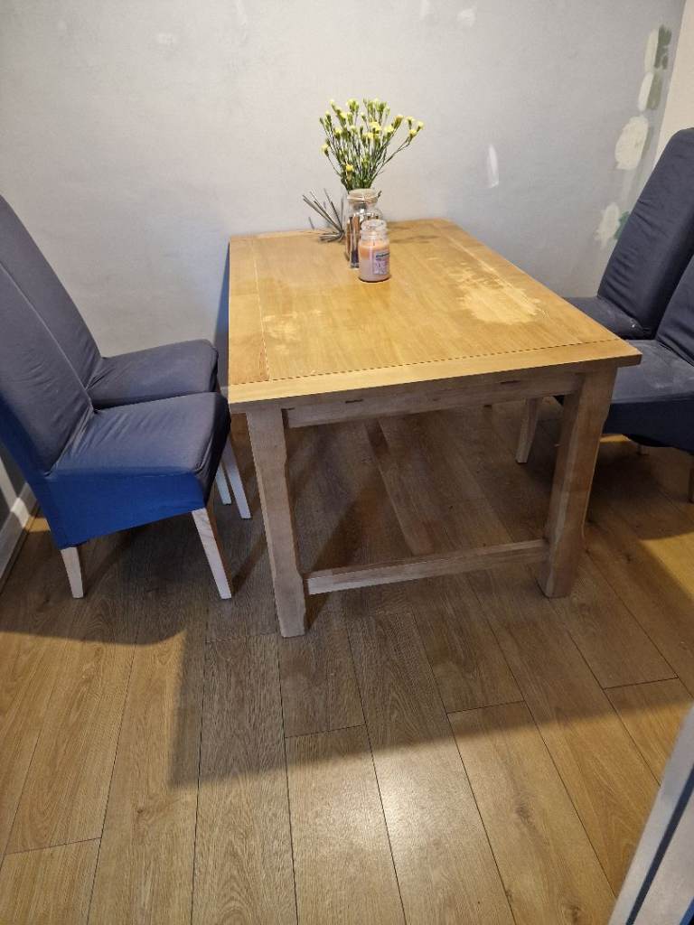 Wooden table and chairs 