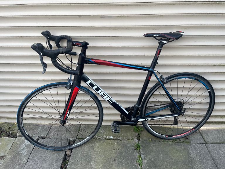 Carbon fibre Cube peloton racer bicycle 