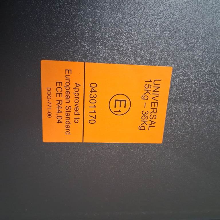 Universal Car Booster Seat Label 15-36kg