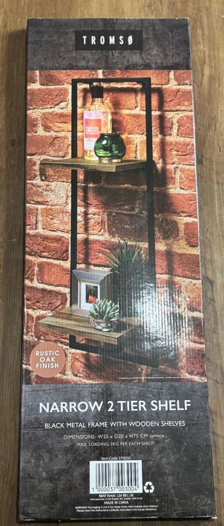 New 2 tier Concrete effect Shelf