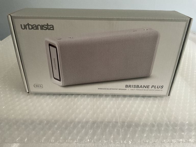 New | Sealed Urbanista Brisbane Plus Bluetooth 5.3 Portable Wireless Speaker - White