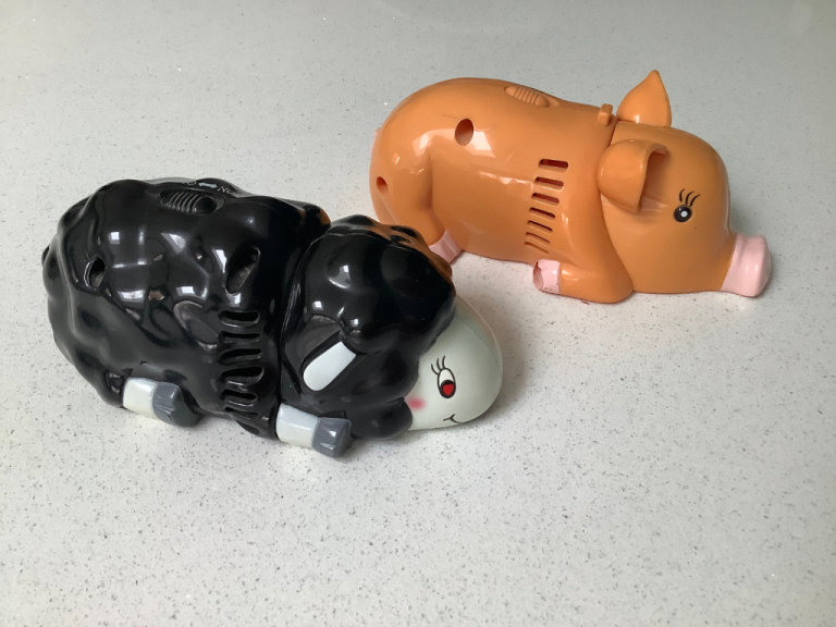 2 novelty mini (crumb pet) hoovers.
