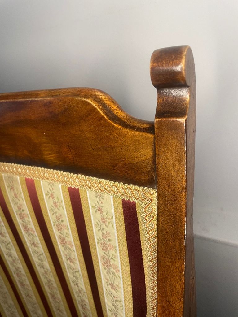 Antique Highback armchair - Recently Re-upholstered 