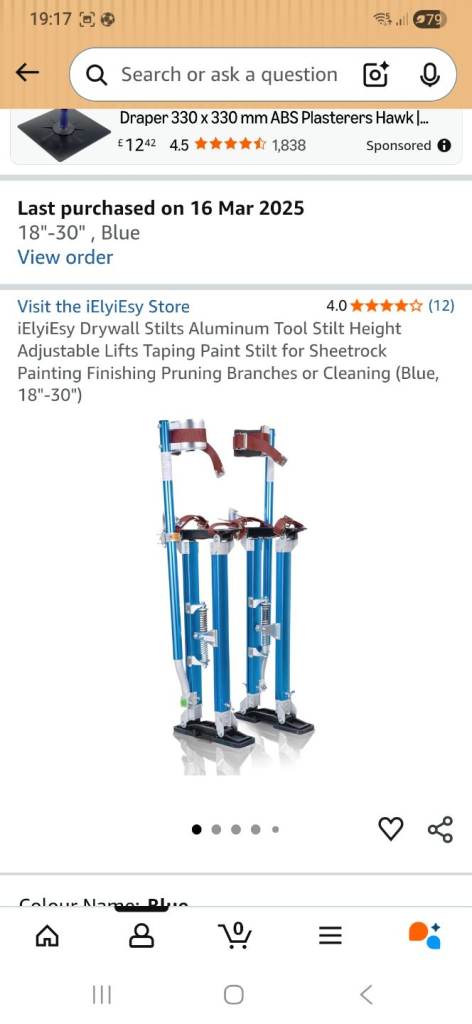 Plasterers/decorators stilts for sale.