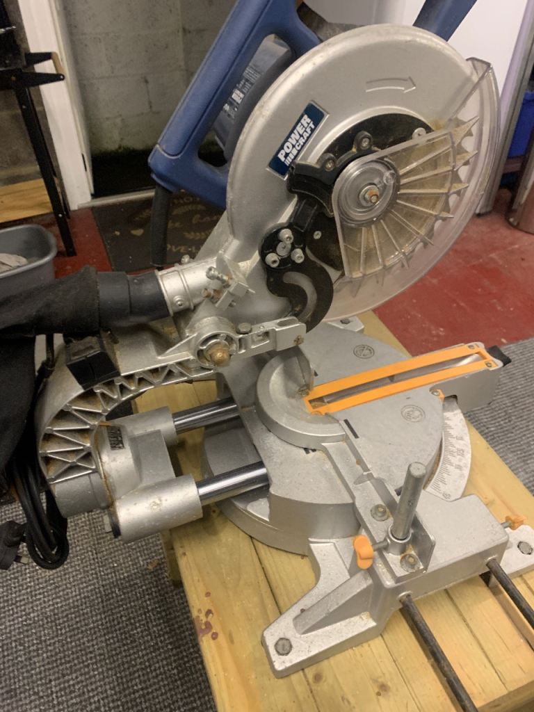 Power craft 210mm sliding mitre saw 