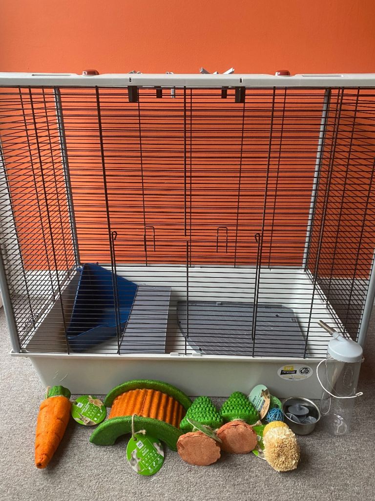 Hamster Rat Cage With Toys, Playpen, Bottle, Bowl Etc