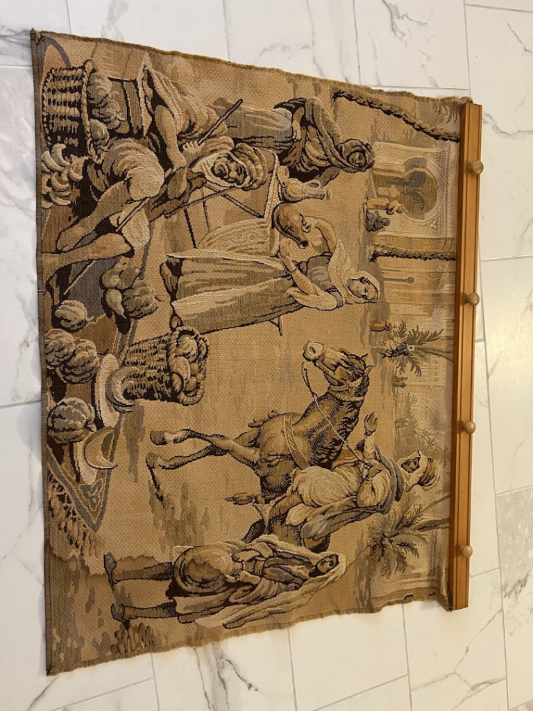 Vintage Medieval French Wall Hanging tapestry By Tyrone Askeland