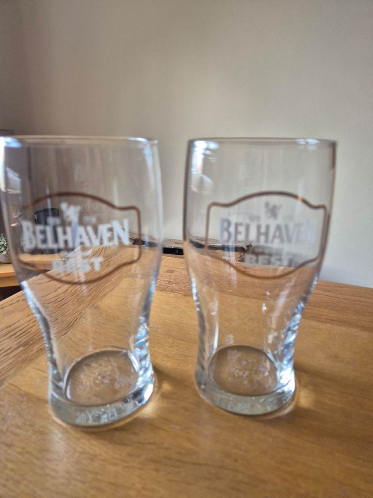 Belhaven Best Pint Glasses, £1.00 for Sale in Stirling | Gumtree