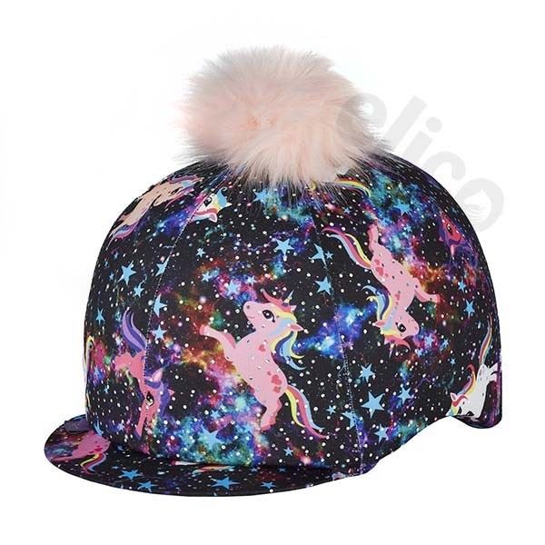 Skull Cap Covers - Riding Hat Cover with Pink Pom Pom – NEW