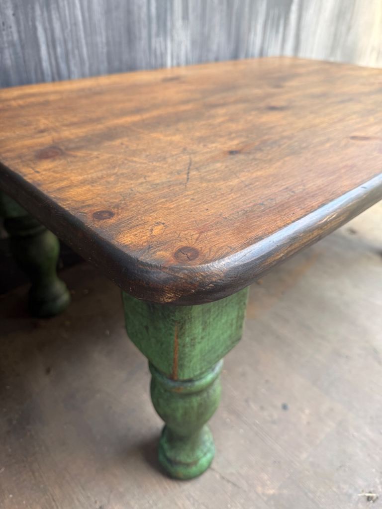 Rustic pine coffee table 