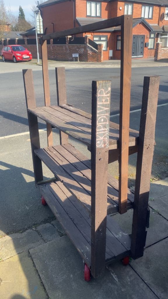 image for Solid Outdoor Garden Shelving 