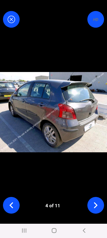 Toyota yaris 2007 breaking 