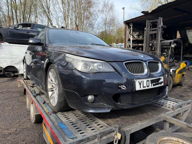 ♻️BMW 5 SERIES 525D E60 M SPORT AUTOMATIC 2007 BLACK BREAKING FOR PARTS