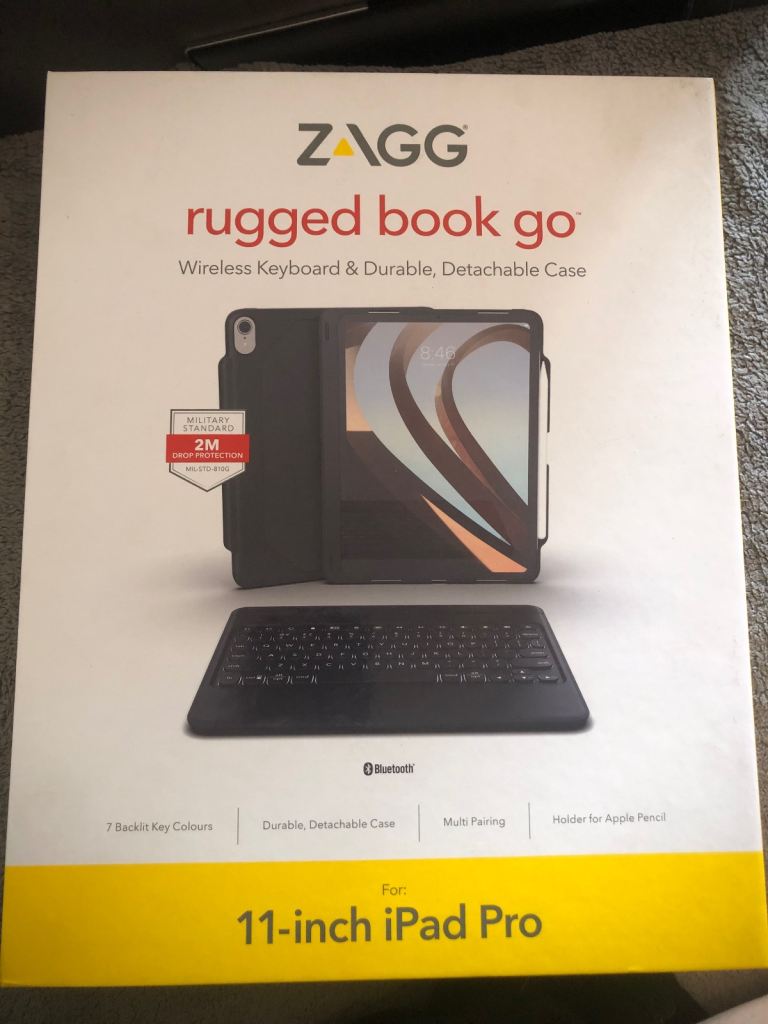 ZAGG Rugged Book Go Wireless Keyboard & Case for 11-inch iPad Pro