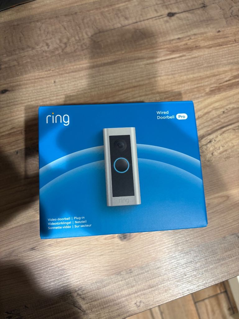Ring doorbell pro wired - boxed, mint condition