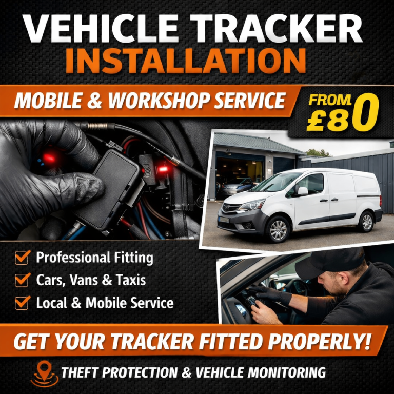 Vehicle Tracker Installation – Mobile & Workshop | From £80