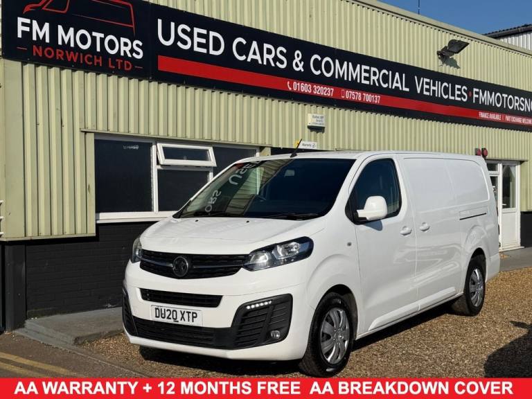 2020 20 VAUXHALL VIVARO 1.5 TURBO D 2900 SPORTIVE PANEL VAN 5DR DIESEL MANUAL L2