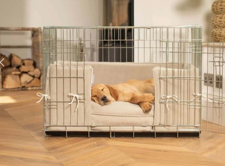 Lords & Labradors Heavy Duty Deluxe Dog Crate Size M in Silver (Selling Crate Only!)