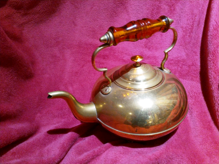 Vintage brass kettle 