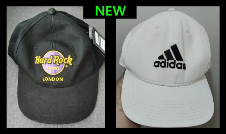 New :  Adidas, and  'Hard Rock' Baseball Cap ( Bundle ) .. One Size .. *Can Split* 