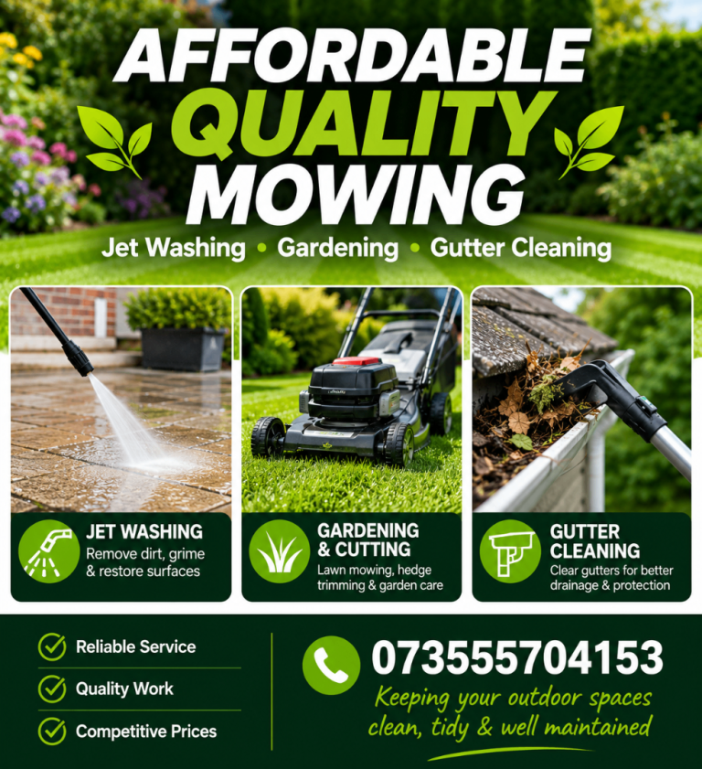 Affordable Lawn Cutting-Gardening Service - Quality Job 
