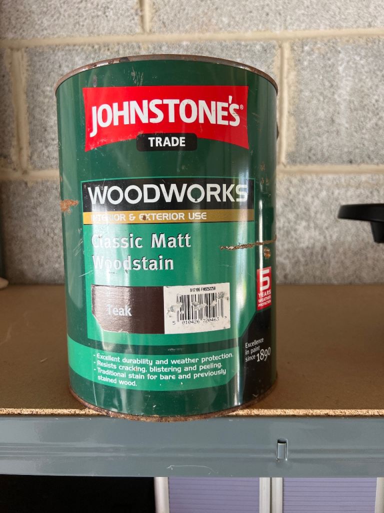Johnstone's Woodworks Classic Matt Woodstain – Teak