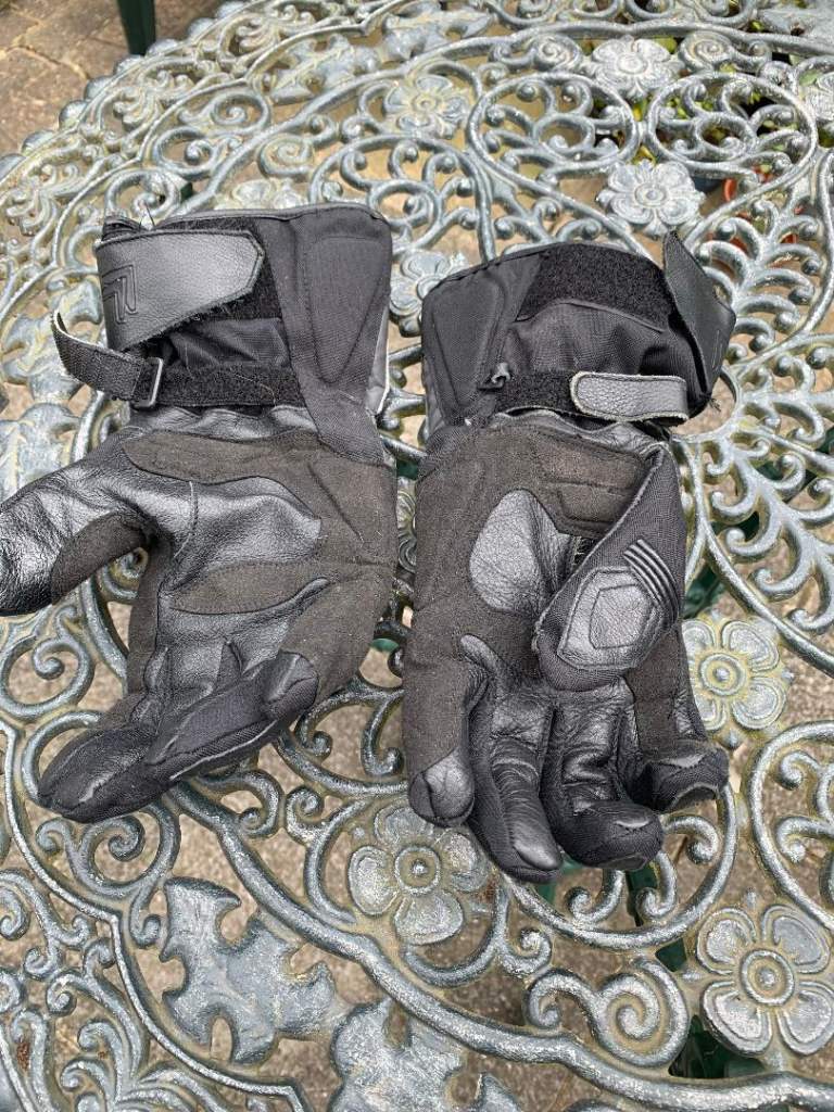 Motor bike protection gloves, Black, Size S